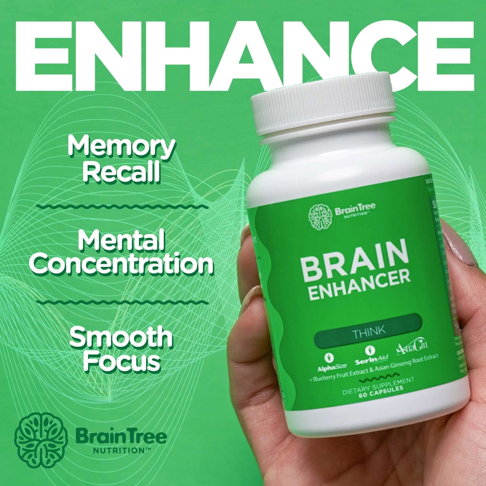 BrainTree Nutrition-Brain Enhancer Supplement