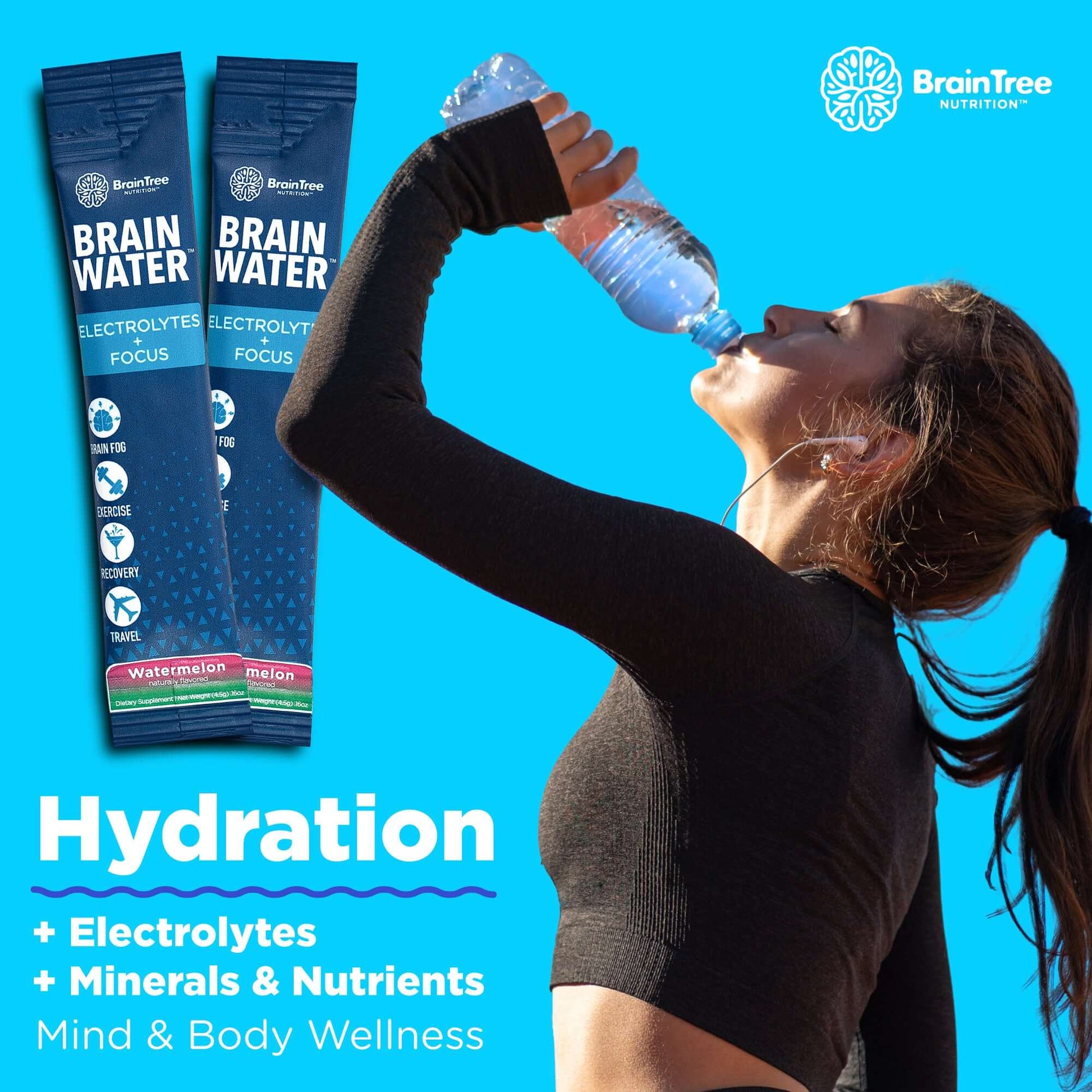 Brain Water Electrolytes + Focus | Watermelon